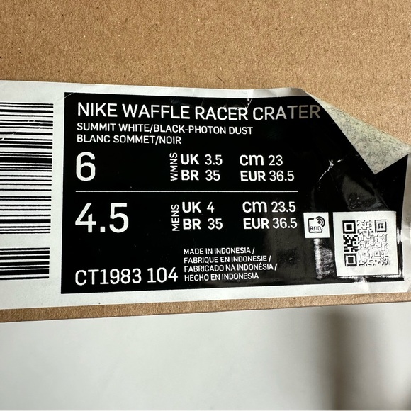 Nike Waffle Racer Crater Summit White Black Photon Dust 6 NWT - Picture 11 of 12